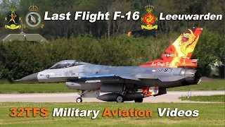 [4K] RNLAF F-16A J-871 "Last Flight F-16 Leeuwarden" Special Tail (EHLW)