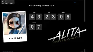 Countdown to the Alita Battle Angel blu-ray release!