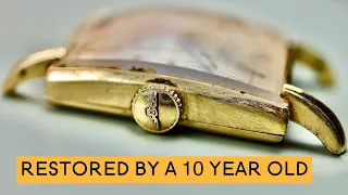 10 year old boy restores 75 year old watch with dad!