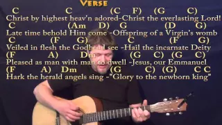 Hark the Herald Angels Sing (Christmas) Strum Guitar Cover Lesson in C with Chords/Lyrics