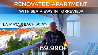 🔥 Hot offer 💰 Renovated apartment with sea views and pool views in Torrevieja La Mata beach