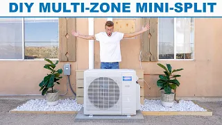 DIY Multi-Zone Ductless Mini Split AC & Heating System | MR Cool Install 2021
