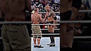 Simply ICONIC moment between The Rock & John Cena 🤝 || Old Friend ❤️💯 #johncena #therock #shorts