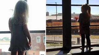 Mädchen winkt dem Zug jeden Tag, 3 Jahre später sieht der Schaffner ein Schild im Fenster
