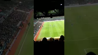 Aston villa fans singing in the holte end