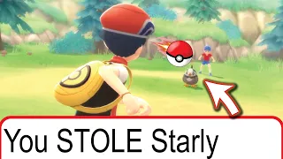 What Happens if You Catch TRAINERS' Pokemon in Pokemon Brilliant Diamond? (Steal Pokemon Mod)