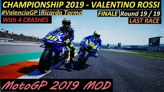 MotoGP 2019 MOD | Valentino Rossi | Championship | 19 #ValenciaGP | PC GAMEPLAY