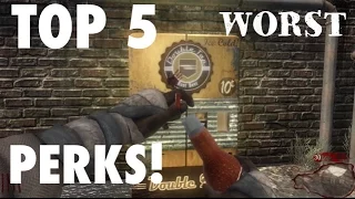 TOP 5 WORST PERKS! (COD ZOMBIES)