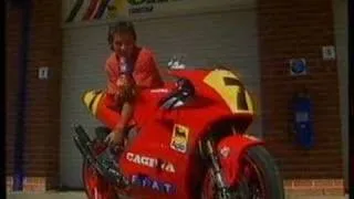 Barry Sheene talks about Cagiva 500 GP Bike