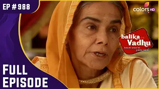 Dadisa चाहती है की Anandi Punarvivaah करे! | Balika Vadhu | बालिका वधू | Full Episode | Ep. 988