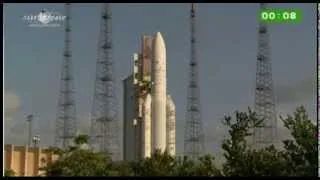 VOL VA215 -  A570 ECA - Eutelsat 25B + GSAT-7 - decollage takeoff liftoff