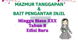 Mazmur Tanggapan Minggu Biasa XXX| Tahun B-Edisi Baru | Minggu 24 Oktober 2021