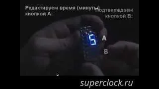 Обзор и настройка часов iron samurai led watch