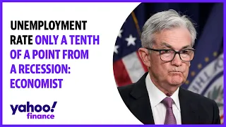 Recession outlook: Unemployment rate only a tenth of a point from a recession: Economist