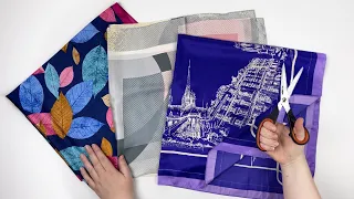 3 BEST IDEAS FROM OLD headscarves! AMAZING RECYCLING!