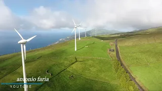 Imagens aéreas na Ilha de São Jorge - Açores