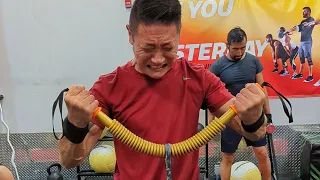 World's Real Hardest 100kg PowerTwister Haoying Gold Strength test Strong Calisthenic/gym Athletes