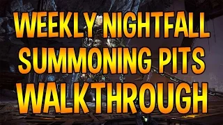 Weekly Nightfall Strike - How to Beat The Summoning Pits - 12/16/2014 (Destiny Walkthrough Guide)