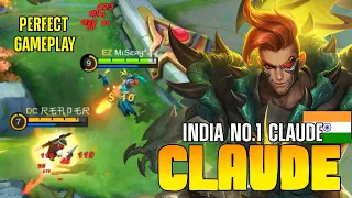 Claude Perfect Play!! - India NO.1 Claude - Top Global Claude Best Build By Misery | MLBB