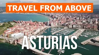 Asturias from above | City of Gijon, Oviedo, Ribadesella | 4k video from drone | Spain from the air