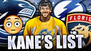 EVANDER KANE'S TRADE LIST: CANUCKS, LIGHTNING, PANTHERS? NHL News & Trade Rumours Today 2022—Sharks