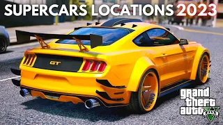 GTA 5 - NEW RARE SUPERCARS LOCATIONS 2023 For PC, PS4, PS5, Xbox One & Xbox 360 (Online & Offline)