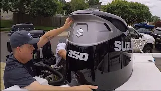 Suzuki 350 Outboard Motor - First Oil Change. How to change the oil and filter on your Suzuki