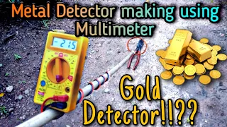 How to make Metal Detector using Multimeter