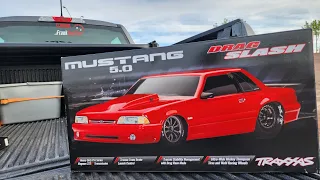 #new from traxxas. mustang drag slash unboxing