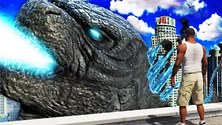 FRANKLIN becomes GODZILLA in GTA 5 (Mods)