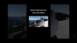 Myron houd wel van enzo knol zijn ballen. #enzoknol