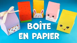 Boîte en papier / Emballage cadeau / Carton de lait