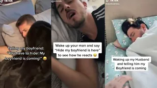 Tell Your Bf "Hide My Bf Is Coming" & See His Reaction Tiktok Compilation