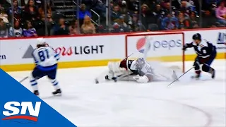 Philipp Grubauer Absolutely Robs Kyle Connor With Acrobatic Save