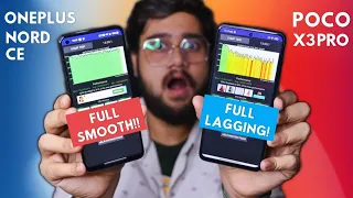 OnePlus Nord CE vs POCO X3 Pro {SD 750G vs SD 860} Speed Test Comparison - Software matters😪