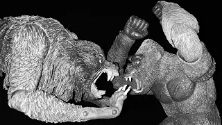 King Kong Vs. An American Werewolf in London (Neca Toys Action Figure Stop-Motion Animation)