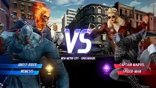 NEMESIS and GHOST RIDER Team Fight Scene (MARVEL VS. CAPCOM: INFINITE)