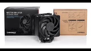 Обзор (Распаковка) процессорного кулера компании Noctua NH-U12A chromax.black