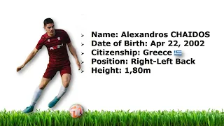 Alexandros CHAIDOS ► Player Profile / 2023-24