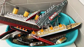 All Ships in the Tub Titanic, Britannic, Carpathia, Edmund Fitzgerald Reviewed with Sinking Video.