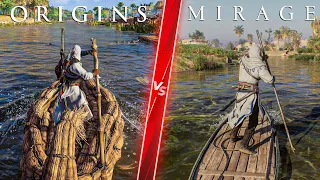 Assassin’s Creed Mirage vs Origins Comparison - Direct Comparison! Attention to Detail & Graphics!