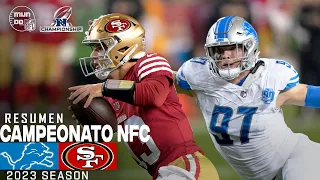 Detroit Lions vs. San Francisco 49ers | Campeonato NFC | Resumen NFL en español | NFL Highlights