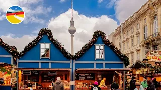 Walking a brand new Christmas Market in the heart of Berlin, Germany 🎄