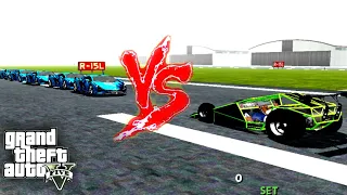 GTA V Ramp buggy vs 5 Lamborghini sian || GTA 5 || #gta5 #shorts #shortsbeta