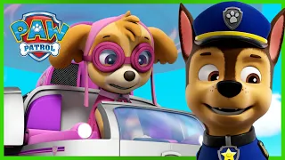 1 Hour! Skye and Chase Stop a Runaway Trash Truck | PAW Patrol | Cartoons for Kids Compilation