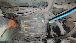 on d13 volvo vnl semi truck the alternator main positive wire goes first to the starter