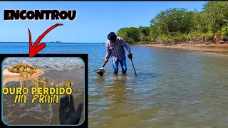 Veja quantas Jóias ele encontrou na Praia com Detector de metal (jack charles)