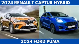 The 2024 Renault Captur Hybrid Vs. 2024 Ford Puma Hybrid are excellent choices Comparison