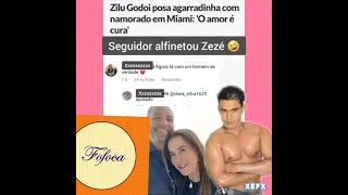 ZILÚ GODOI ,POSA COM NAMORADO, SEGUIDOR ALFINETA ZEZE