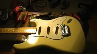 Guitar Modifications 1987 contemporary stratocaster system 1 bridge changing the pickgard